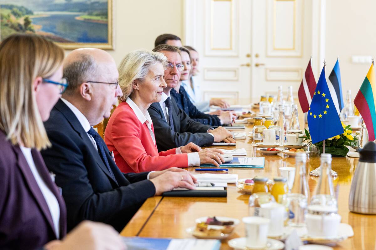 Europos Komisijos Pirmininkės ir Estijos bei Latvijos Prezidentų susitikimas