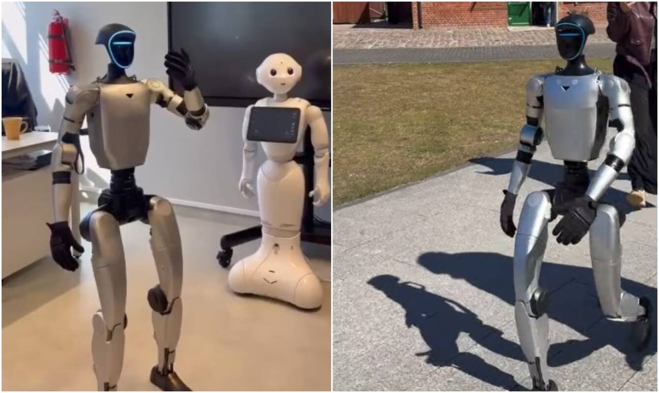 Inovacijos: Klaipėdos universitete pristatytas vaikštantis humanoidinis robotas jau įtraukiamas į edukacines veiklas ir padeda dirbti su moksleiviais.