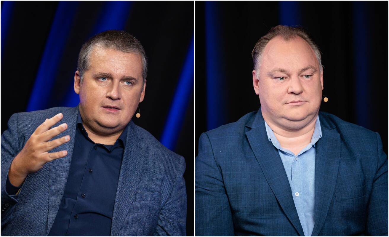 Skirmantas Malinauskas (kairėje) ir Raimondas Šimaitis