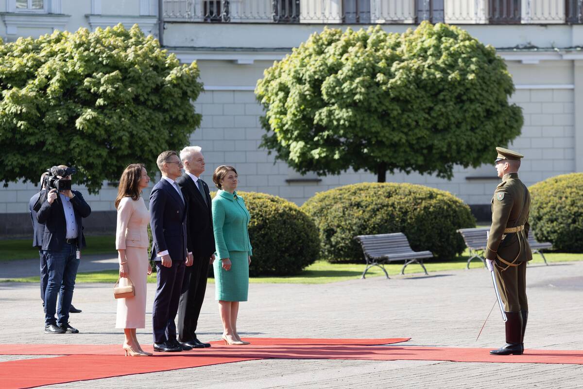 Suomijos prezidentas lankosi Lietuvoje