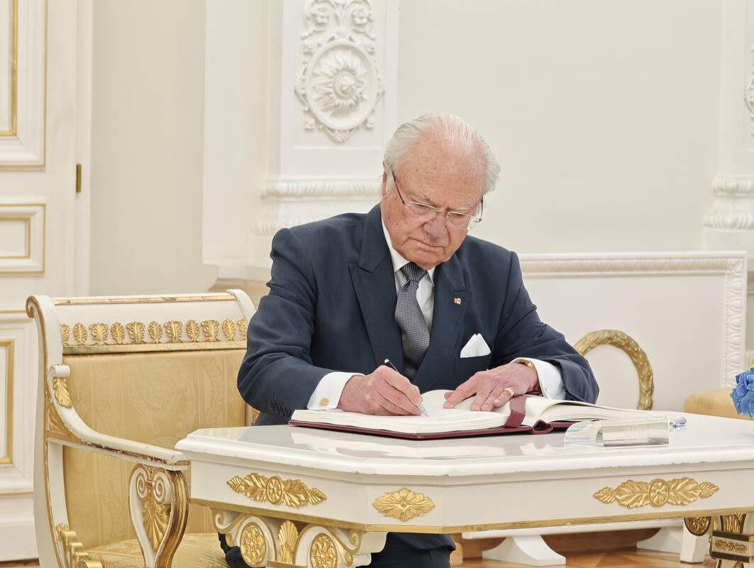Švedijos karališkoji pora apsilankė Prezidentūroje