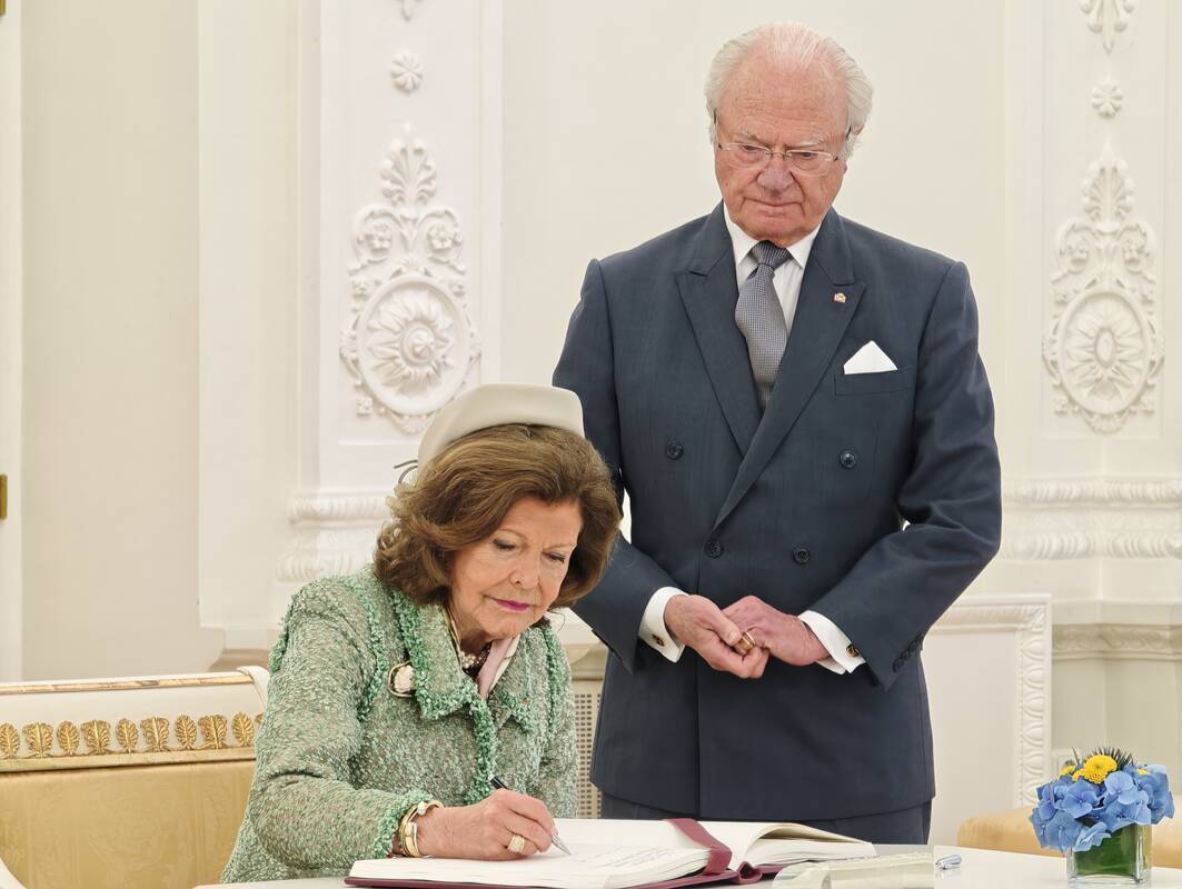 Švedijos karališkoji pora apsilankė Prezidentūroje
