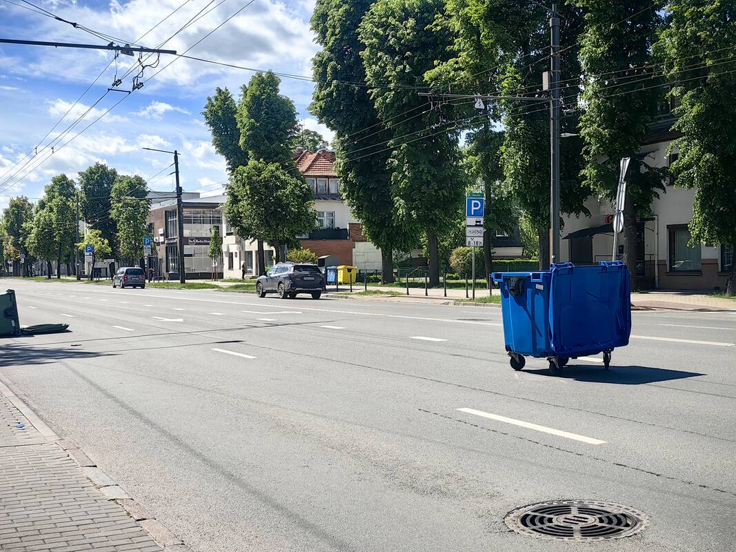 Vėjas Kaune pridarė bėdų