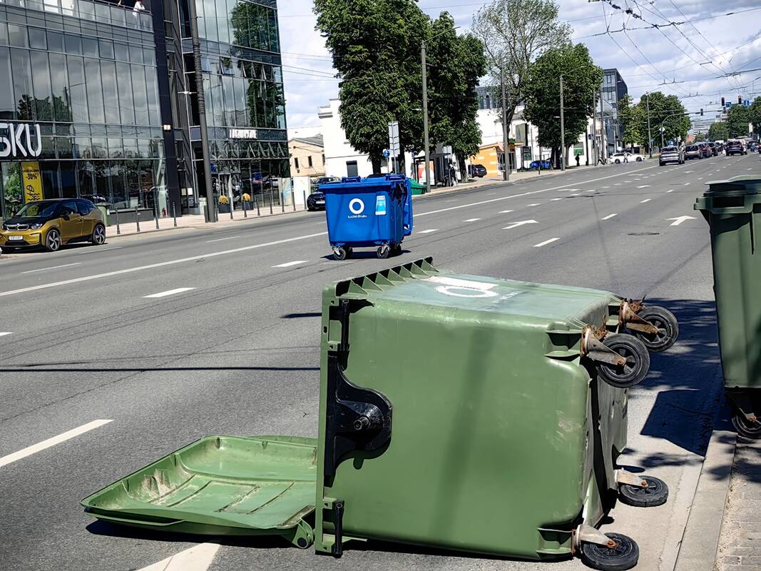 Vėjas Kaune pridarė bėdų