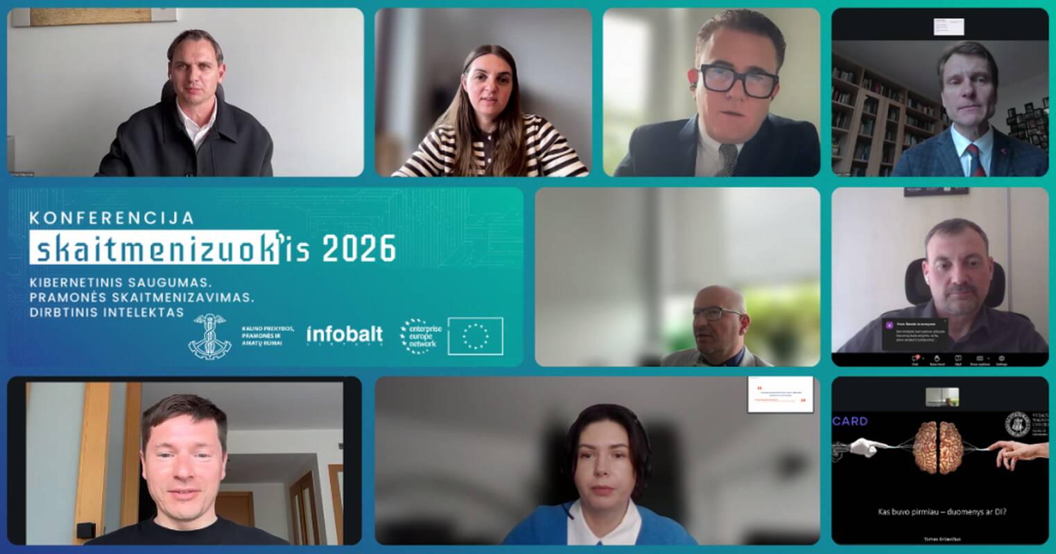 Konferencijoje „Skaitmenizuok’is 2026“ – apie DI proveržį, naujas grėsmes ir verslo pasirengimą pokyčiams