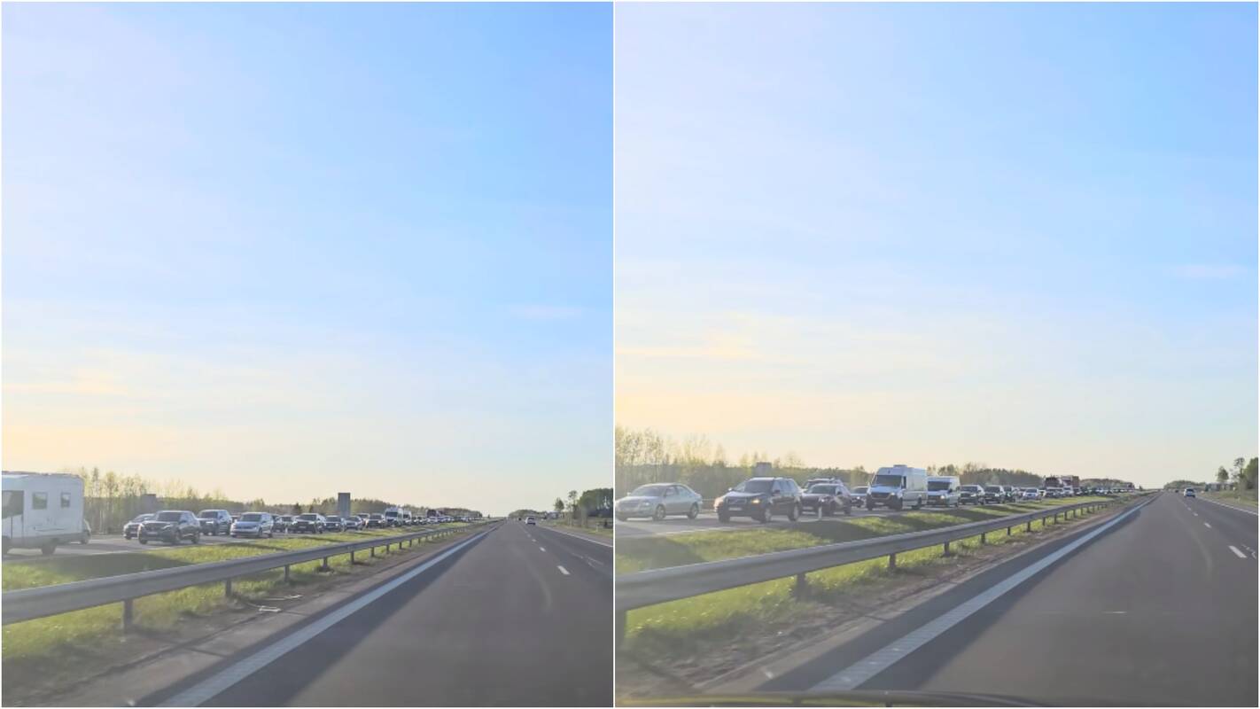 
<span>Vairuotojams prireiks kantrybės: nusidriekė automobilių spūstys</span>
