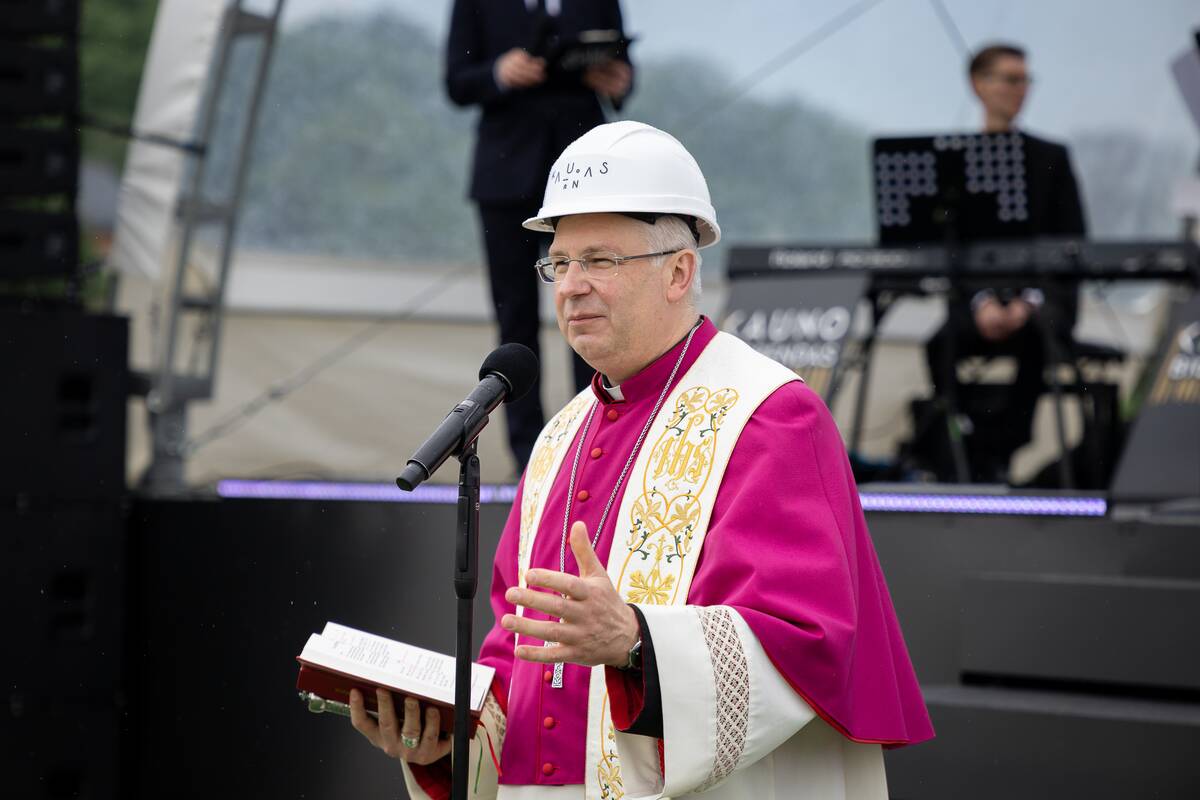 M. K. Čiurlionio koncertų centro kapsulės įkasimas