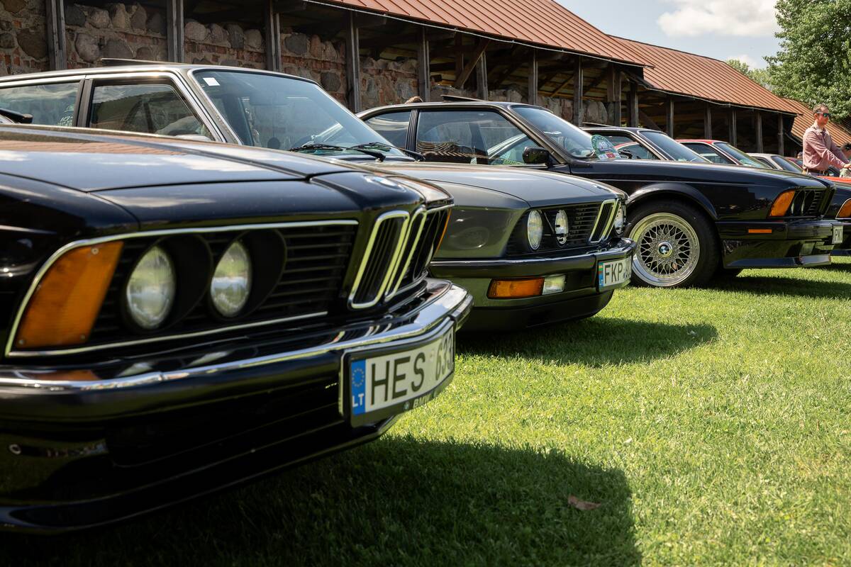 Klasikinių automobilių paroda prie Kauno pilies