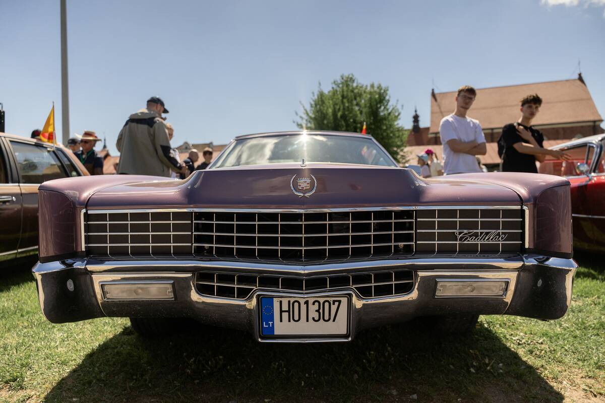 Klasikinių automobilių paroda prie Kauno pilies