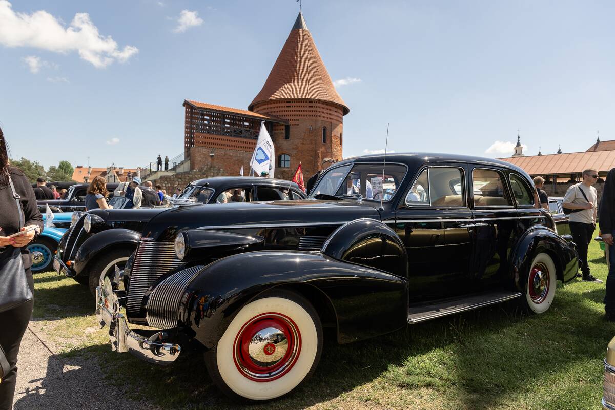 Klasikinių automobilių paroda prie Kauno pilies