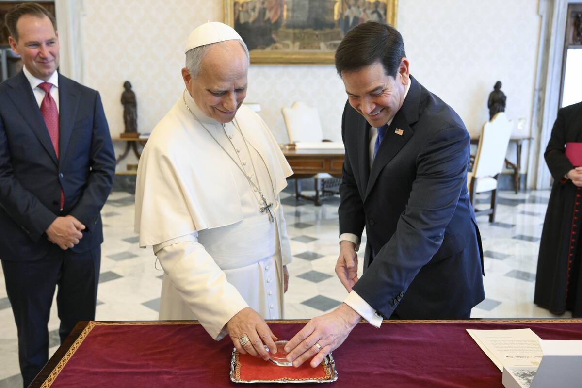 Popiežius Leonas XIV ir Marco Rubio