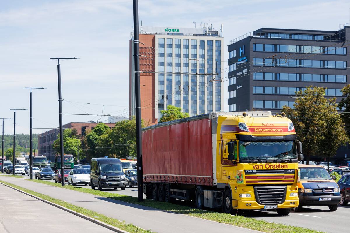 Spūstys Savanorių prospekte Vilniuje
