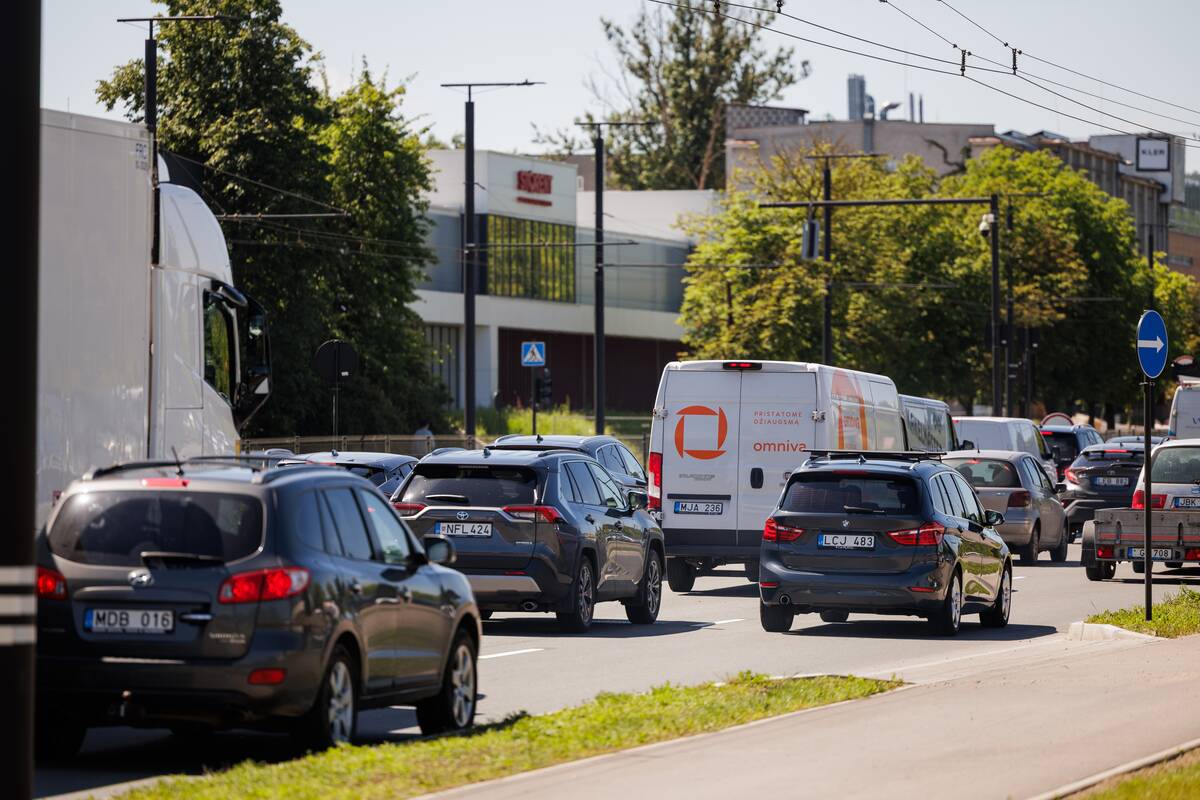 Spūstys Savanorių prospekte Vilniuje