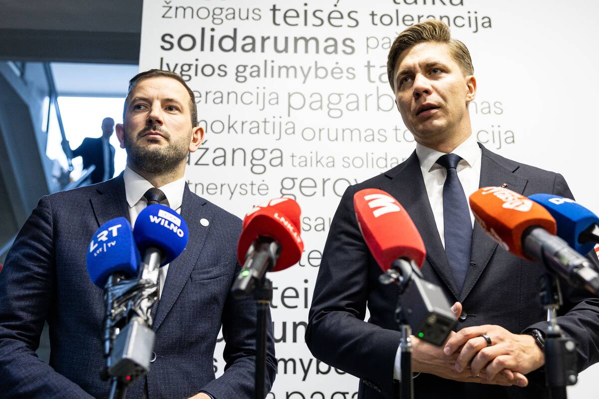 Virginijus Sinkevičius (kairėje) ir Mindaugas Sinkevičius