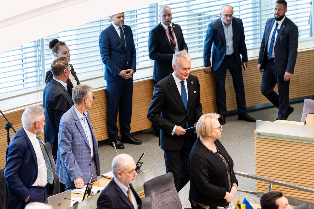 Gitanas Nausėda skaito metinį pranešimą