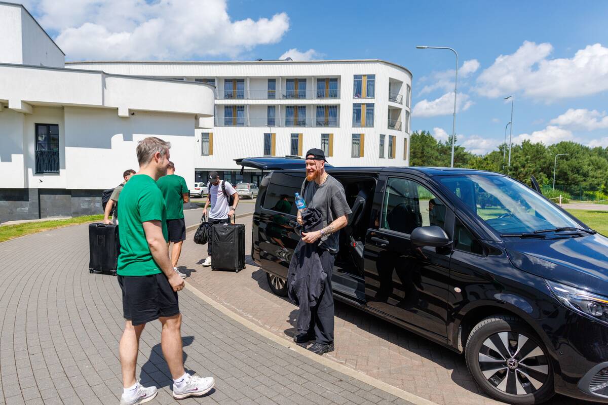 Lietuvos vyrų krepšinio rinktinė atvyko į stovyklą Birštone