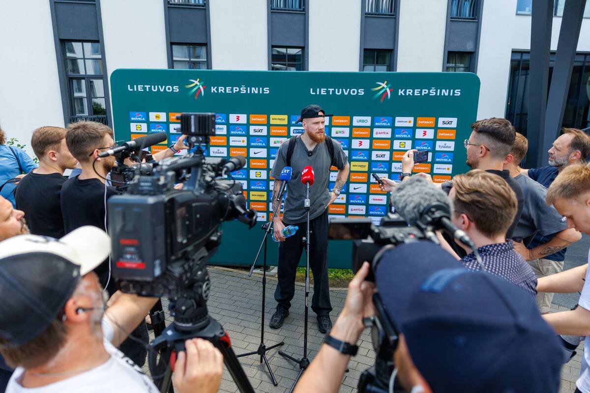 Lietuvos vyrų krepšinio rinktinė atvyko į stovyklą Birštone