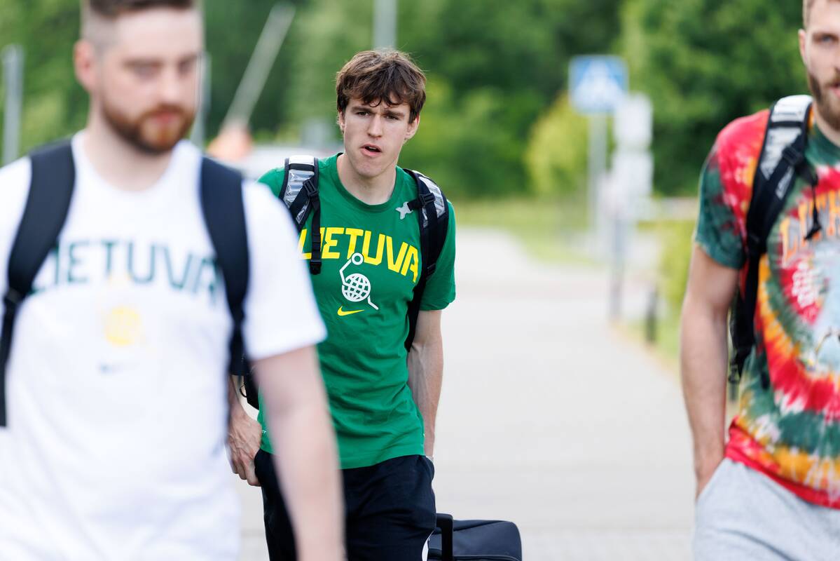 Lietuvos vyrų krepšinio rinktinė atvyko į stovyklą Birštone