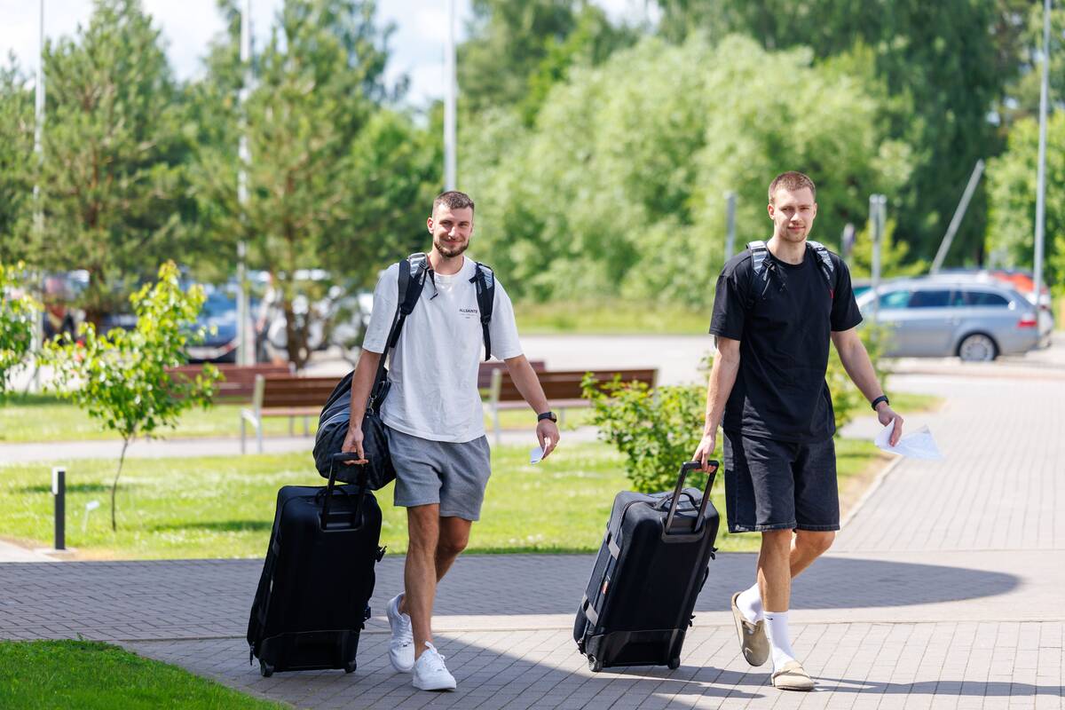 Lietuvos vyrų krepšinio rinktinė atvyko į stovyklą Birštone