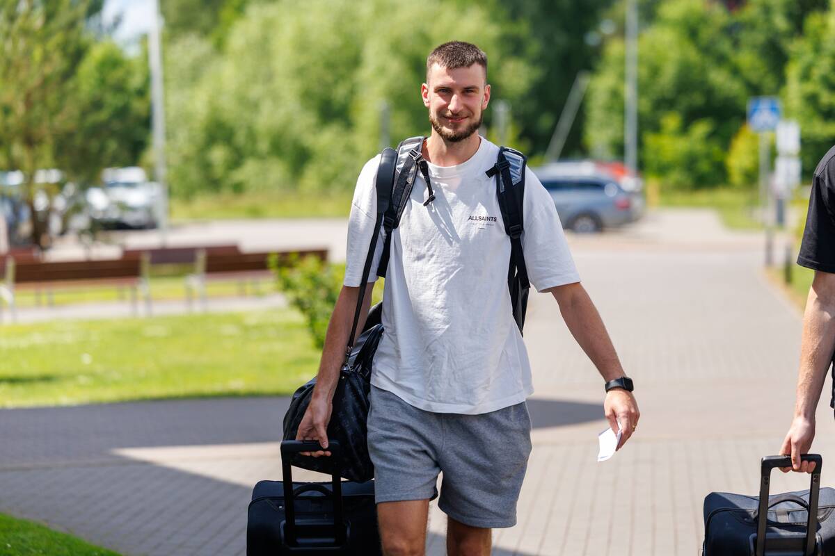 Lietuvos vyrų krepšinio rinktinė atvyko į stovyklą Birštone