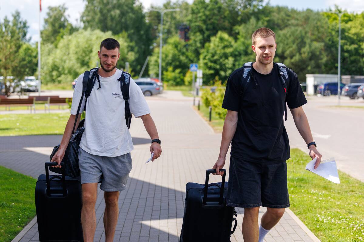 Lietuvos vyrų krepšinio rinktinė atvyko į stovyklą Birštone