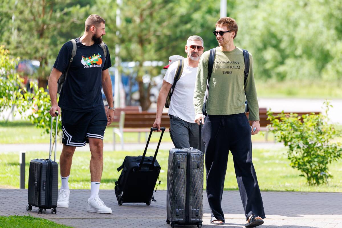 Lietuvos vyrų krepšinio rinktinė atvyko į stovyklą Birštone