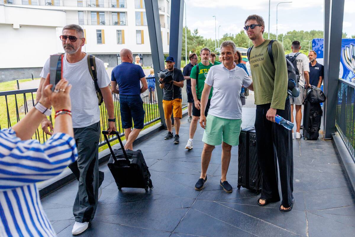 Lietuvos vyrų krepšinio rinktinė atvyko į stovyklą Birštone
