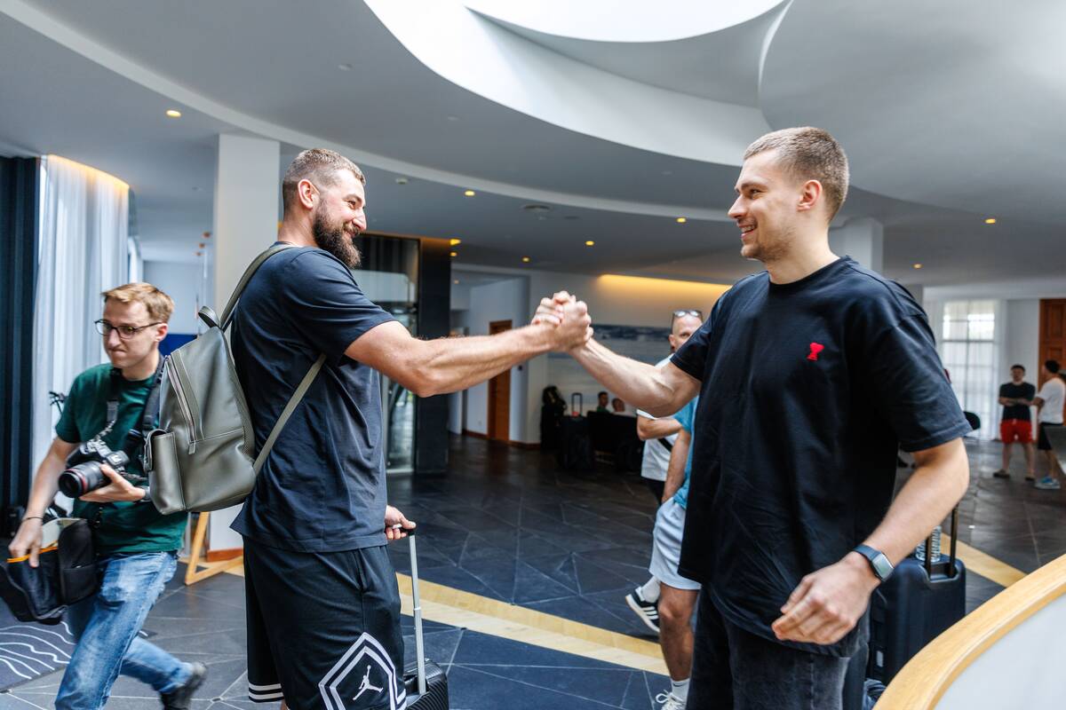 Lietuvos vyrų krepšinio rinktinė atvyko į stovyklą Birštone