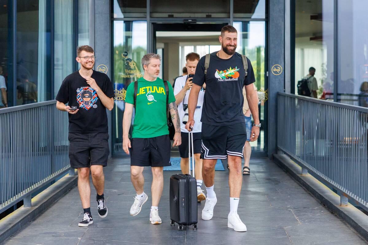 Lietuvos vyrų krepšinio rinktinė atvyko į stovyklą Birštone