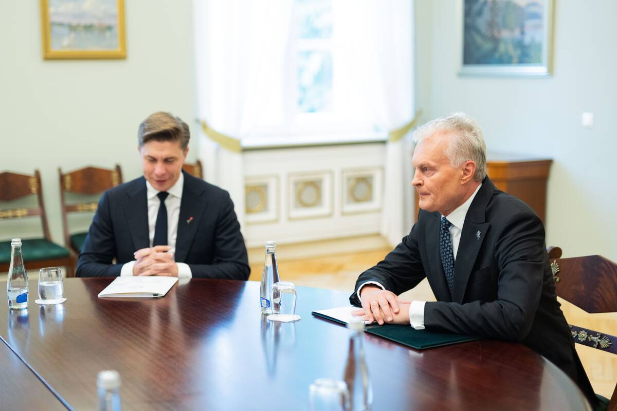 Prezidentas susitiko su Mindaugu Sinkevičiumi
