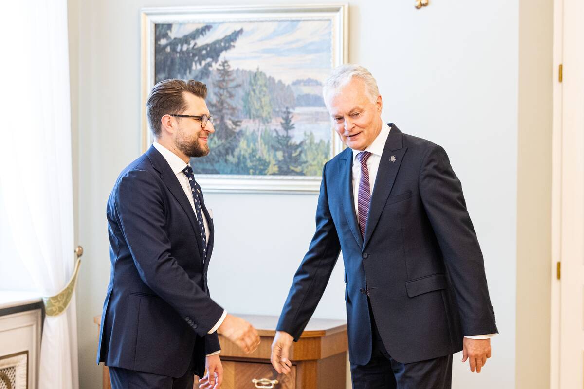 Prezidentas susitiko su kandidatu į energetikos ministrus Luku Savicku
