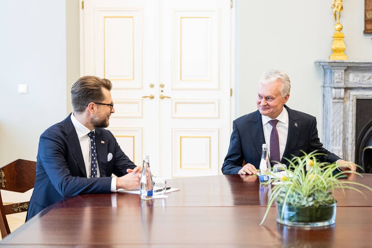 Prezidentas susitiko su kandidatu į energetikos ministrus Luku Savicku
