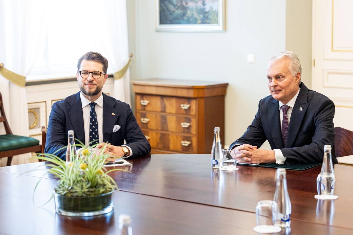 Prezidentas susitiko su kandidatu į energetikos ministrus Luku Savicku