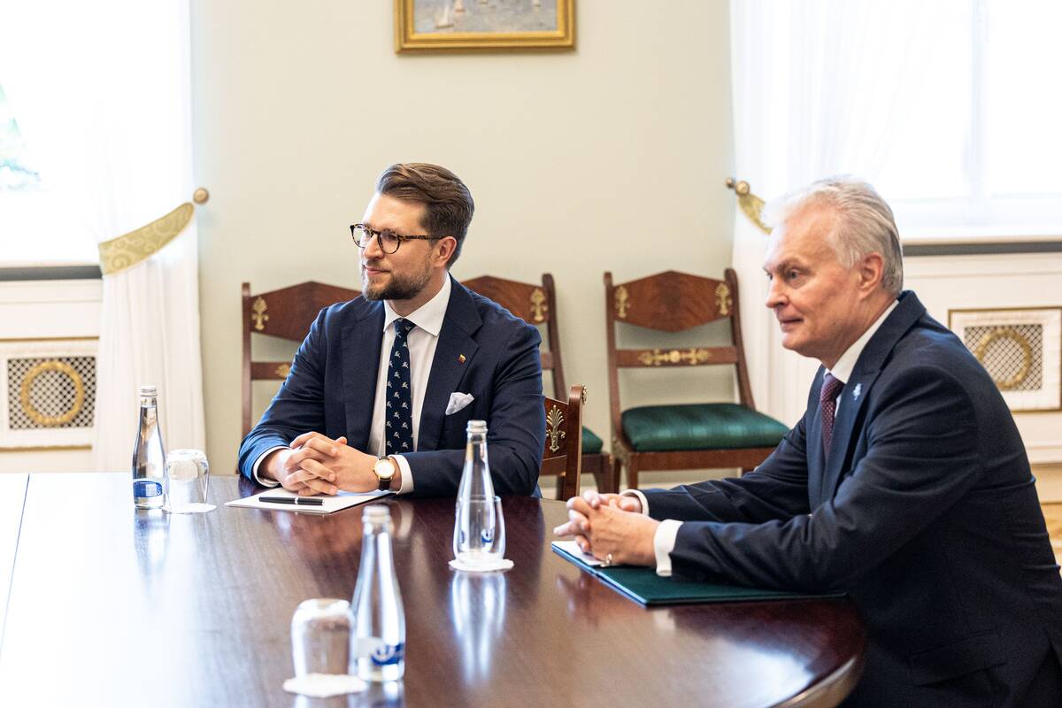 Prezidentas susitiko su kandidatu į energetikos ministrus Luku Savicku