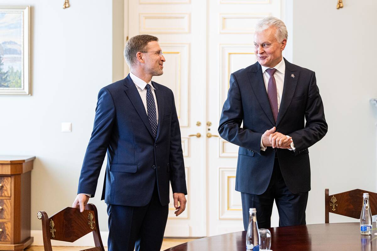 Prezidentas susitiko su kandidatu į sveikatos apsaugos ministrus Linu Kukuraičiu
