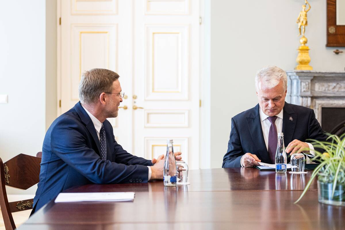 Prezidentas susitiko su kandidatu į sveikatos apsaugos ministrus Linu Kukuraičiu
