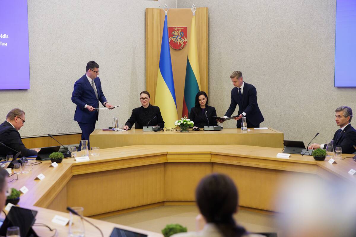 Ukrainos ir Lietuvos premjerių spaudos konferencija