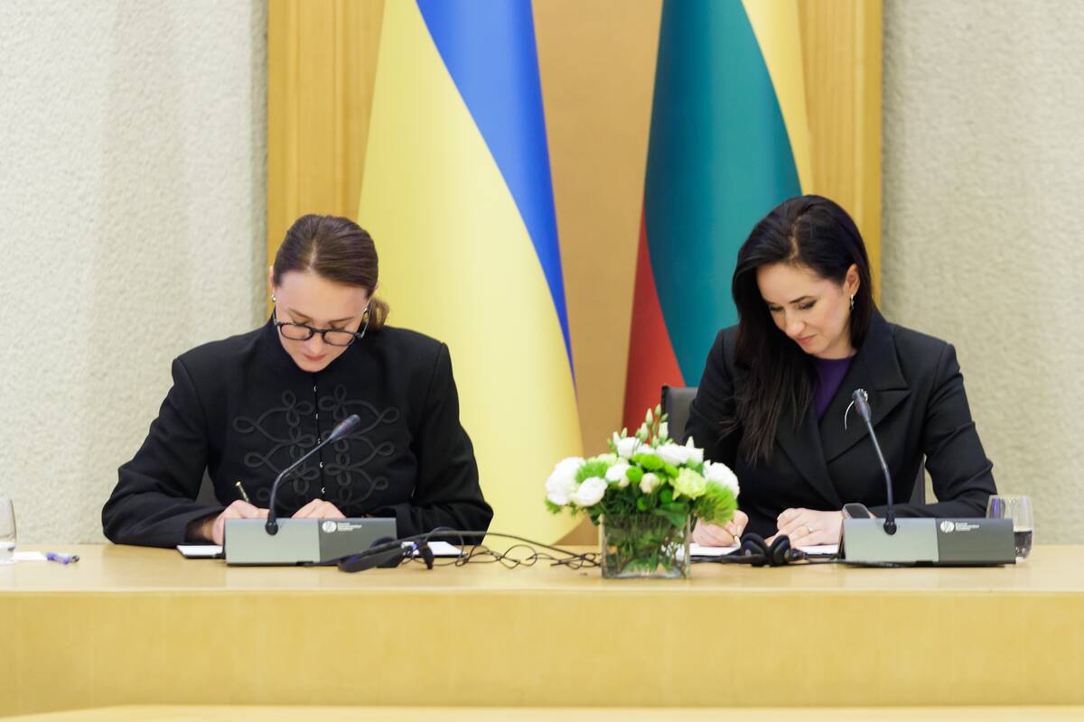Ukrainos ir Lietuvos premjerių spaudos konferencija