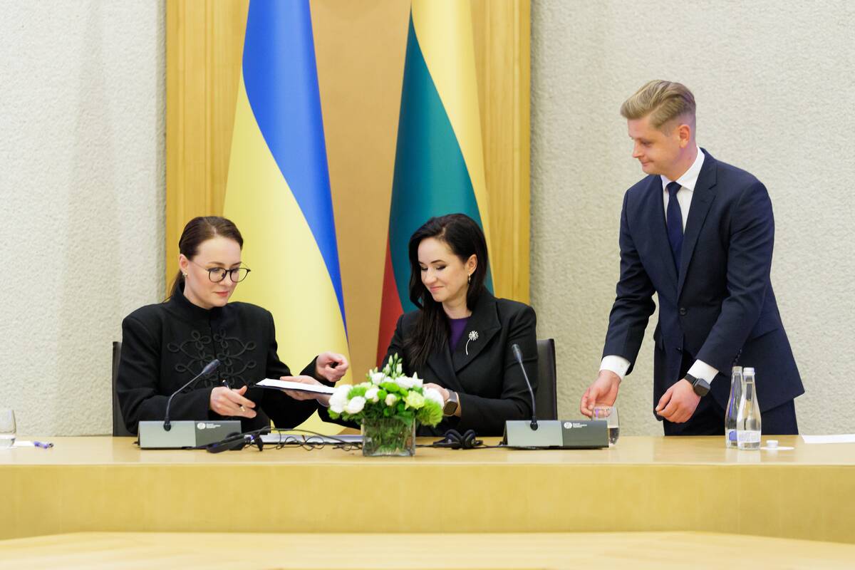 Ukrainos ir Lietuvos premjerių spaudos konferencija