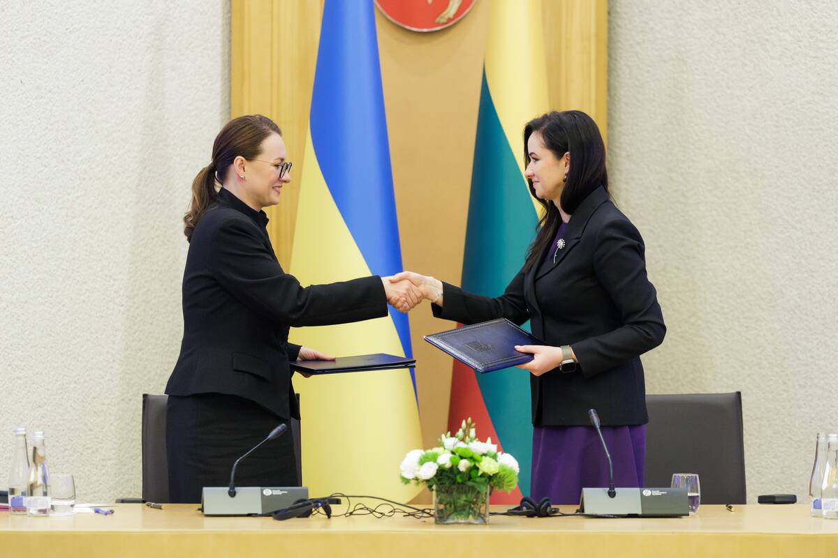 Ukrainos ir Lietuvos premjerių spaudos konferencija
