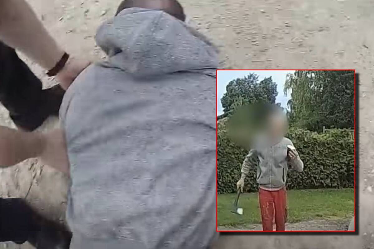 
<span>Paviešintas vaizdo įrašas iš kirviu ginkluoto vyro sulaikymo operacijos</span>
