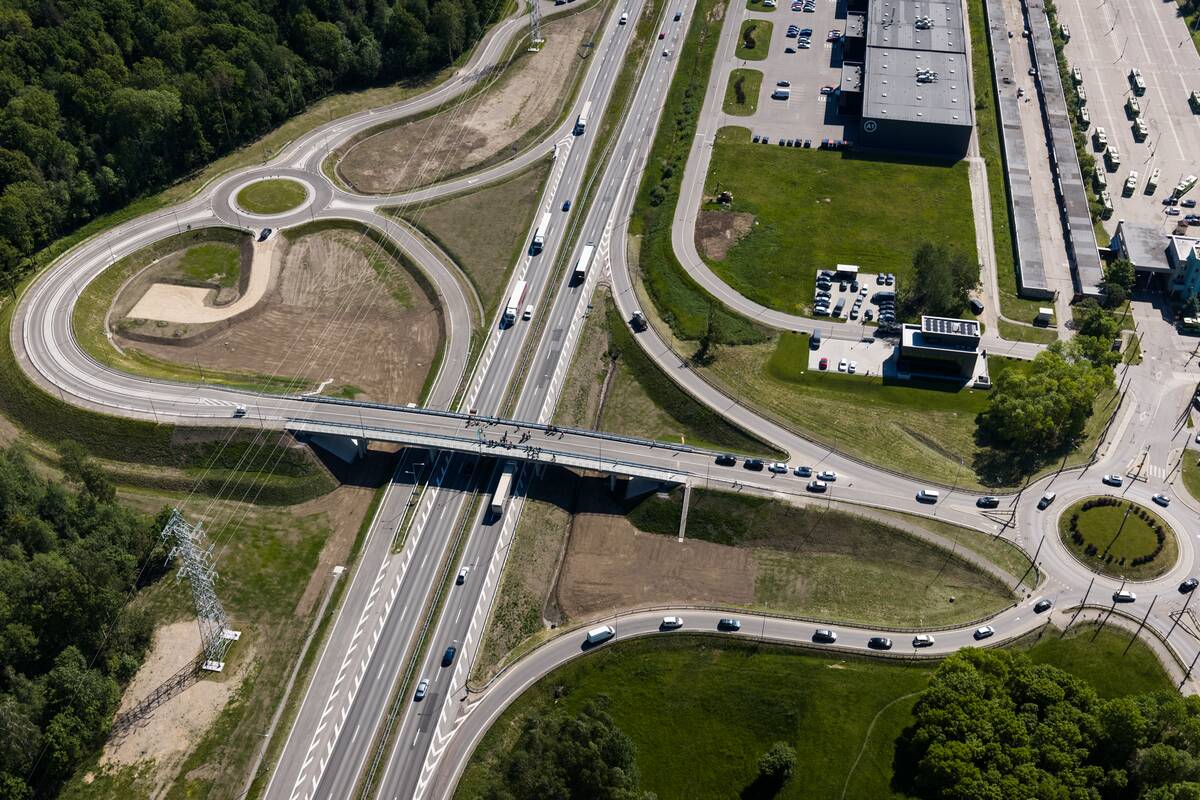 Viaduko per A1 magistralę atidarymas