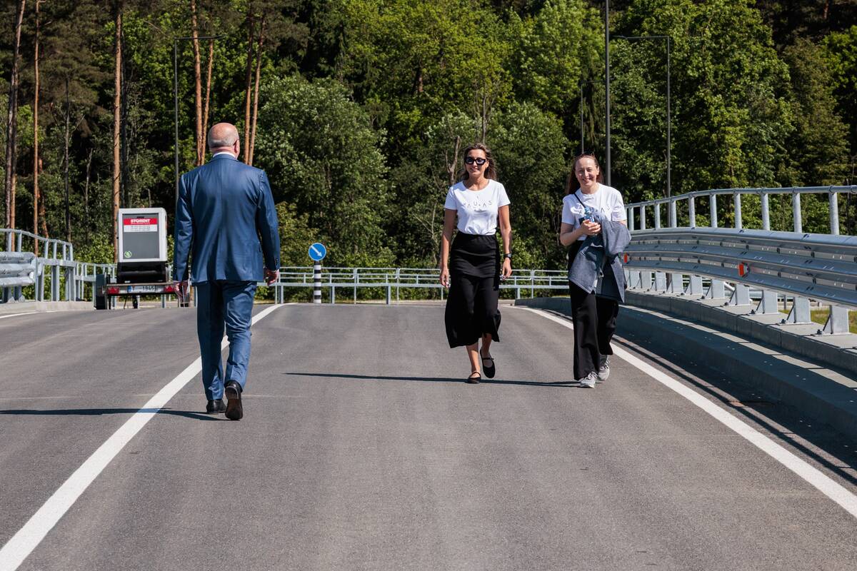 Viaduko per A1 magistralę atidarymas