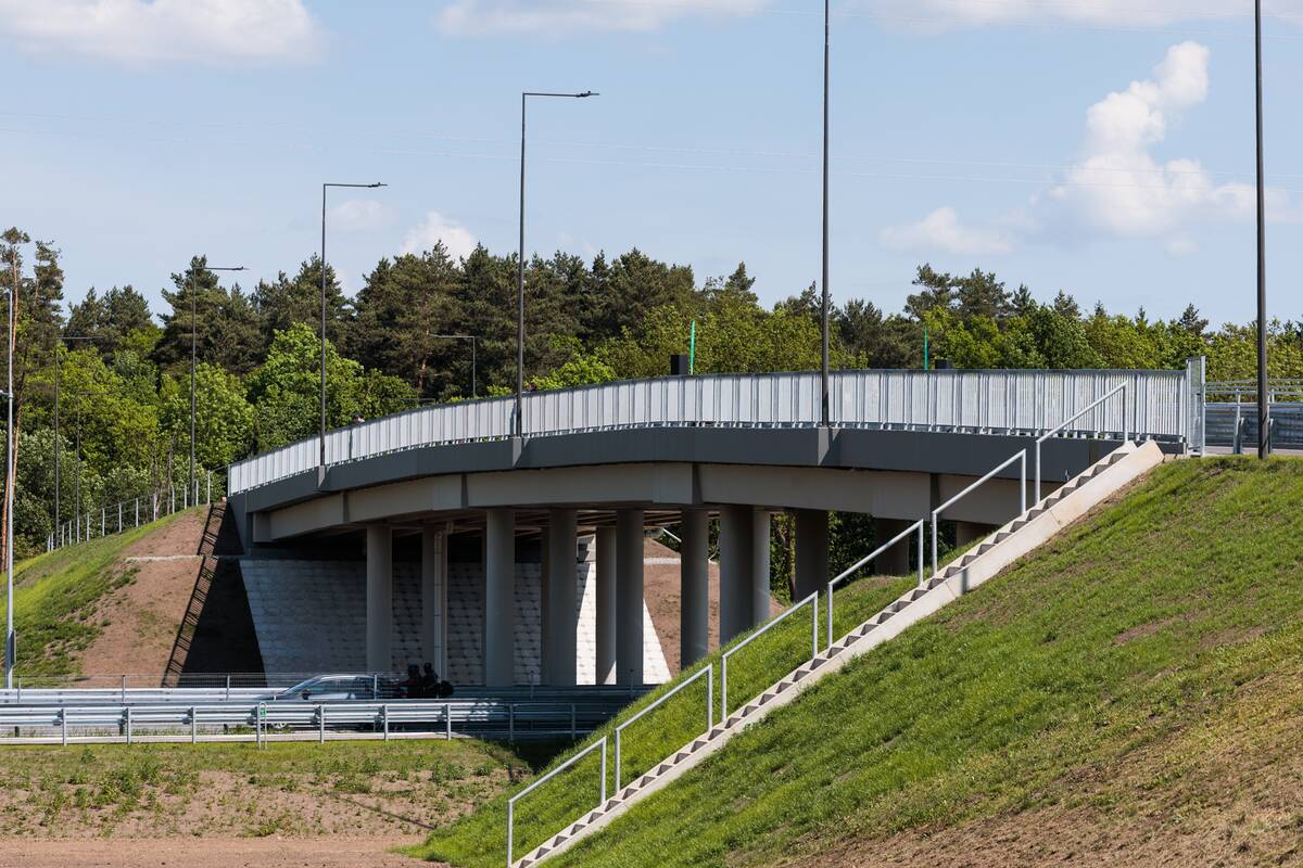 Viaduko per A1 magistralę atidarymas