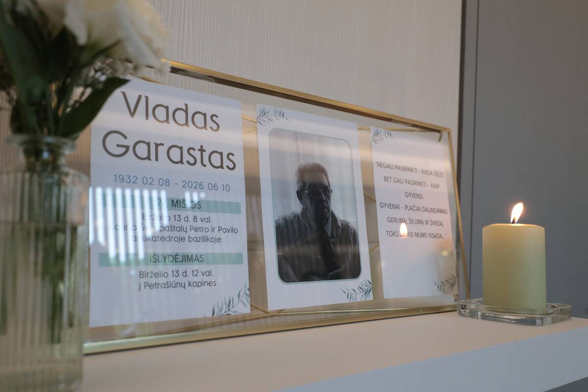Atsisveikinimas su Lietuvos krepšinio legenda Vladu Garastu