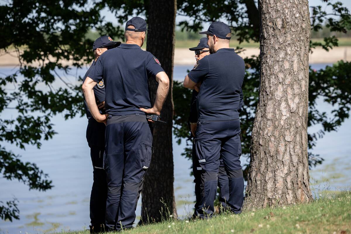 Gelbėjimo pratybos Kauno mariose