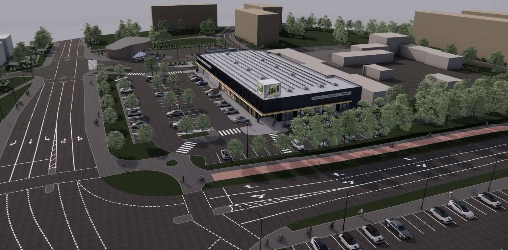 Statybos: Gargždų centre atsiras dar vienas prekybos centras.