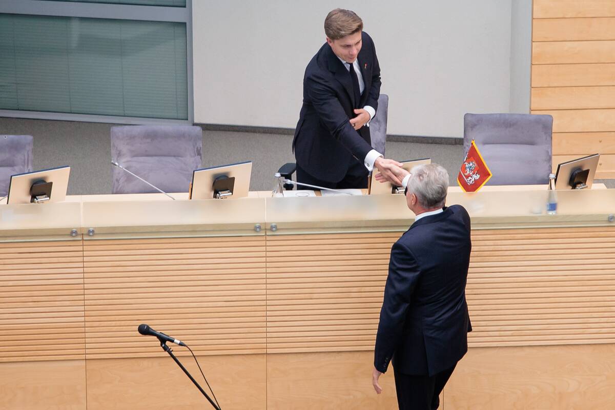 Mindaugas Sinkevičius ir Gitanas Nausėda