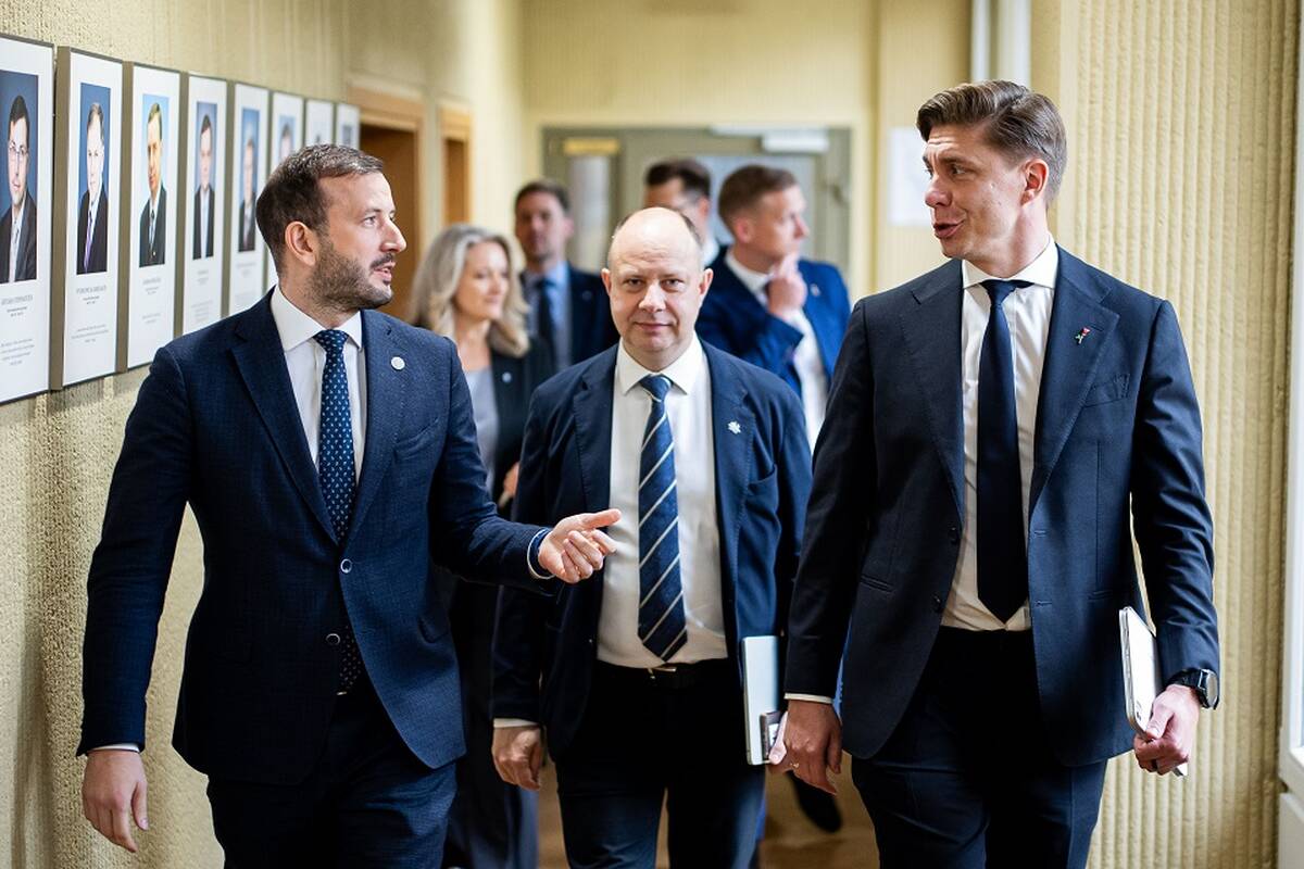 Iš kairės: Virginijus Sinkevičius, Aurelijus Veryga, Mindaugas Sinkevičius