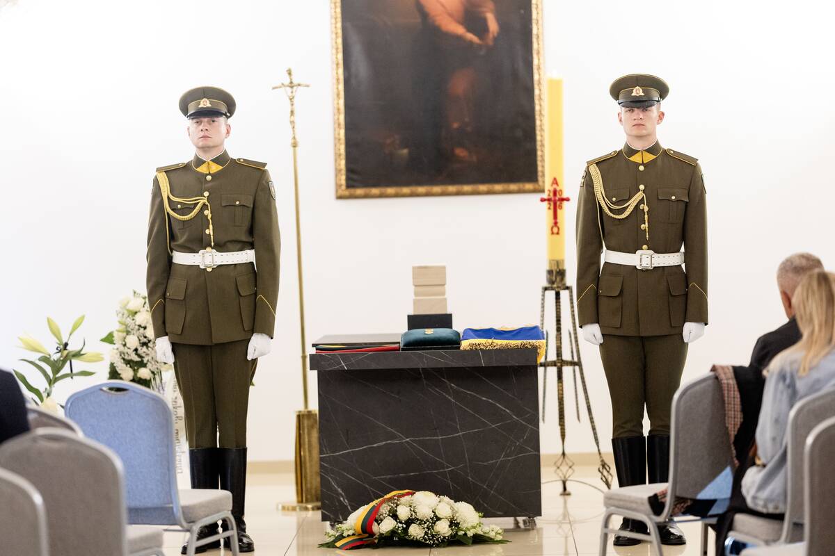 Vilniuje pagerbtas trečiasis Ukrainoje žuvęs savanoris Ignas Kailius